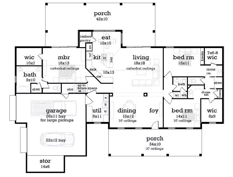 Main Level Floor Plan